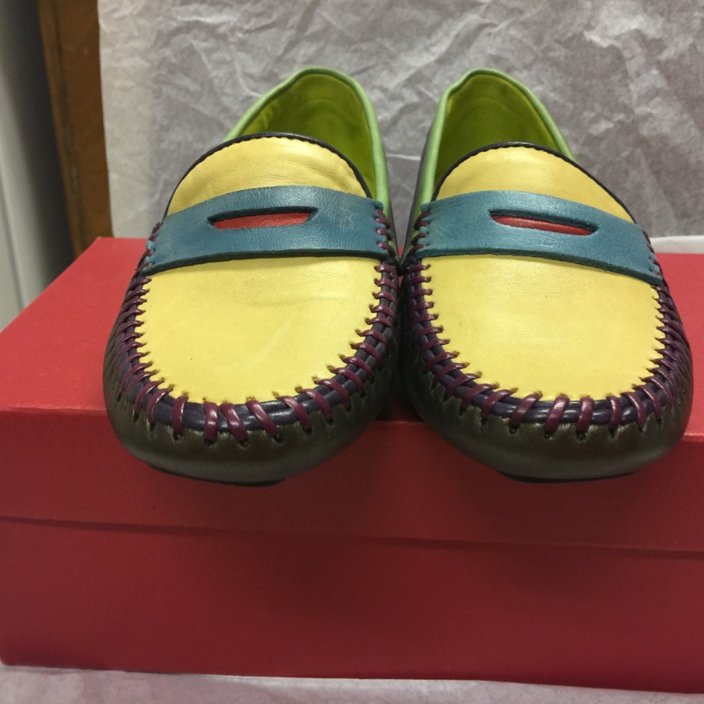 Robert Zur Multicolor Petra Colored Loafer Flats - Picture 2 of 5
